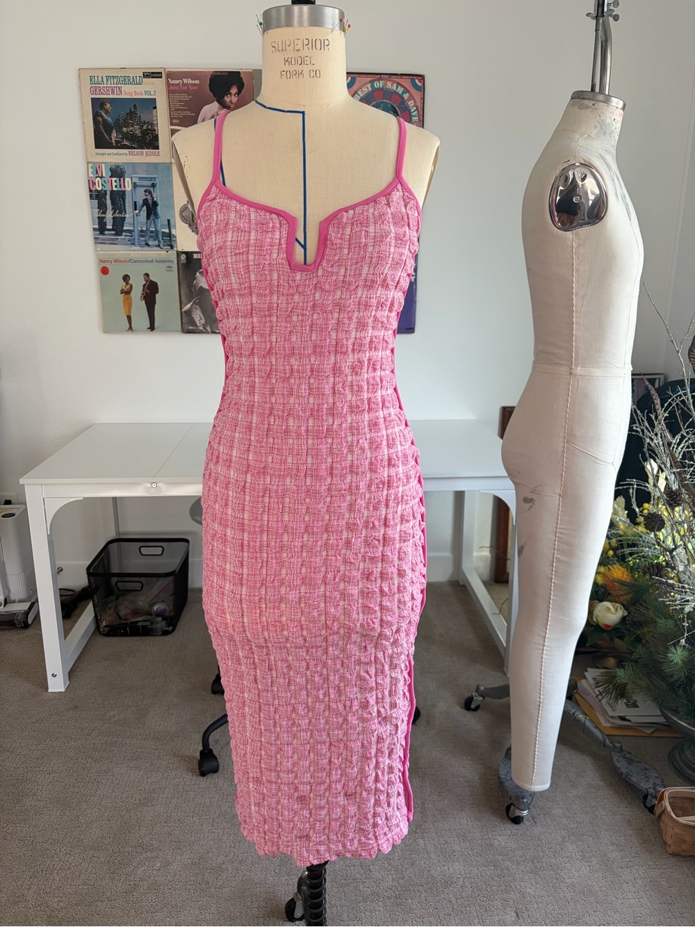 Fashion Nova Havanna Honeycomb Midi Dress